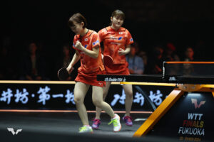 大藤沙月、横井咲桜ペアが初陣で見せた圧巻ストレート　世界2位の韓国ペア撃破に「自分たちのプレーを続けること」【WTTファイナルズ福岡】