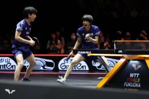 戸上隼輔が分析した逆転劇の勝因　篠塚大登は“絶対本命”のルブラン兄弟との決勝に「二人へのリベンジを日本で果たす」【WTTファイナルズ福岡】
