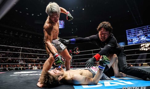【RIZIN】朝倉BD軍・冨澤大智、キングカズ息子・三浦孝太が“白目失神”の戦慄ヒザ蹴り113秒葬
