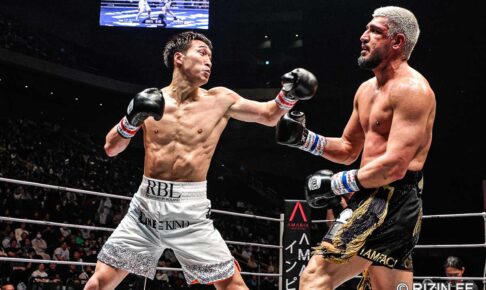 【RIZIN】朝倉軍vs.平本軍の大将戦は手数の安保と口数のカリミアンで大荒れ　反則の応戦でレフェリーも被弾
