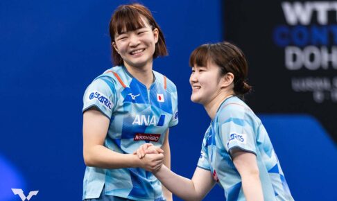 世界1位の大藤沙月、横井咲桜ペアが「信じられない逆転劇を見せた」　中国勢撃破に公式が脚光、シングルスでは直接対決が実現【WTTコンテンダーマスカット】