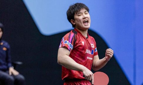 張本智和 世界ユース4冠・中国の19歳を撃破！日本男子シングルス唯一の4強入り【卓球 WTTマスカット】