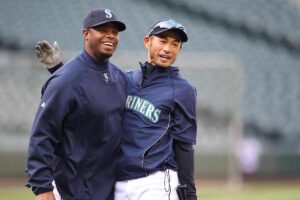 現役時代のイチローとケン・グリフィー・ジュニア