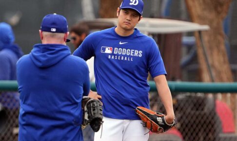 【MLB】大谷翔平、投球練習で最速150キロ計測も……　スライダー解禁には慎重姿勢「そこは医療的な判断」とロバーツ監督