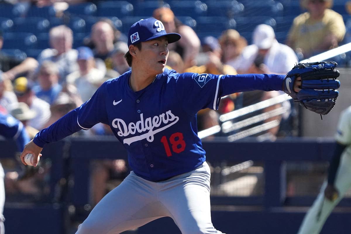 MLB】山本由伸、全75球の公式投球データ詳細 キャンプ最終登板は
