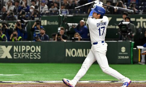 【MLB】大谷翔平、159キロ剛速球を“力で粉砕”待望の今季1号アーチ　米記者も歓喜「特別な瞬間だ」