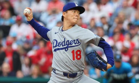 【MLB】山本由伸、全97球の公式投球データ詳細　スプリットで左打者を圧倒、最速97.7マイル【4月5日フィリーズ戦】