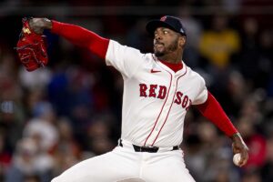 【MLB】“37歳”剛腕チャップマン、Rソックス球団記録更新の「167キロ」計測　爆速シンカーに公式驚愕「今季メジャー最速だ……」