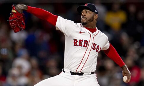 【MLB】“37歳”剛腕チャップマン、Rソックス球団記録更新の「167キロ」計測　爆速シンカーに公式驚愕「今季メジャー最速だ……」