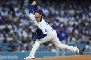 【MLB】山本由伸、全103球の公式投球データ詳細　全6球種で圧巻の9奪三振、最速96.7マイル【4月12日カブス戦】