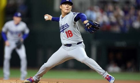 【MLB】山本由伸、全102球の公式投球データ詳細　スプリットが最大落差91センチ、シンカーで最速96.2マイル【4月19日レンジャーズ戦】