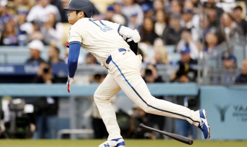 【MLB】大谷翔平、初回に162キロ二塁打でチャンスメイク　同点のホーム踏み初勝利目指す佐々木朗希を援護