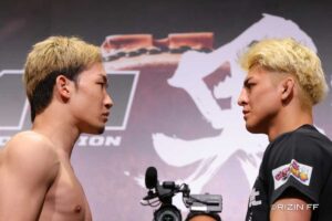 【RIZIN】「みなさん準備できてますか？」朝倉未来、鈴木千裕が計量パス　現王者クレベルは必勝、キルギスの怪物シェイドゥラエフは「新王者誕生」を宣言