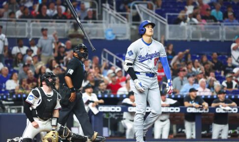 【MLB】大谷翔平、劣勢から値千金の2試合連発“175キロ”同点10号アーチ　米メディア興奮の一撃「マイアミの街を支配した」