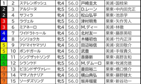 【ヴィクトリアマイル2025予想】大口投票パトロール アスコリピチェーノに複勝「870万円」 前日の混戦模様から一転の高額続々 ヴィクトリアマイル2025の枠順