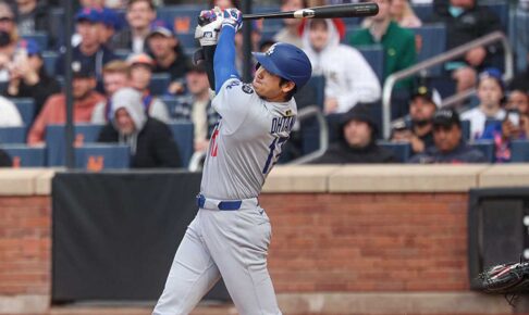 【MLB】大谷翔平、初回“179キロ”弾丸二塁打で「6試合連続安打」　フリーマンの先制適時打で生還