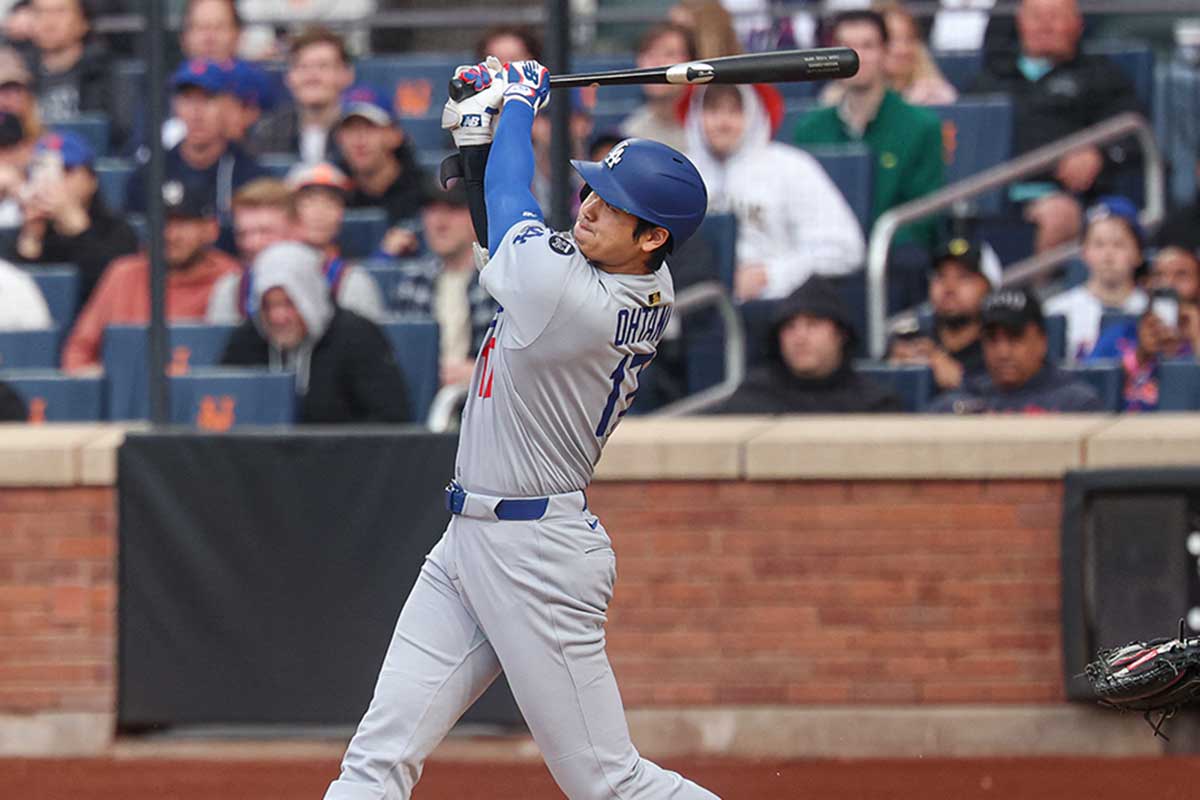【MLB】大谷翔平、初回“179キロ”弾丸二塁打で「6試合連続安打」　フリーマンの先制適時打で生還