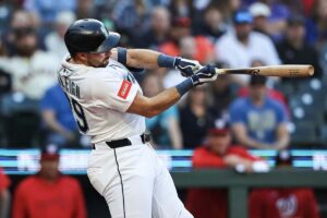 【MLB】マリナーズの“ロマン砲”ローリー、ジャッジ追い抜くALトップの18号19号連発　米記者注目の捕手史上最速ペース「開幕53試合で……」