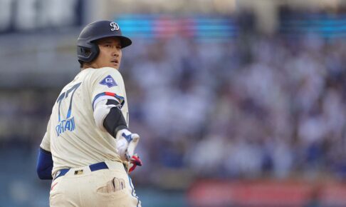 【MLB】「ショウヘイの今夜2本目」大谷翔平、右中間へ驚愕の“163キロ25号”　今季3度目マルチ本塁打に公式脱帽
