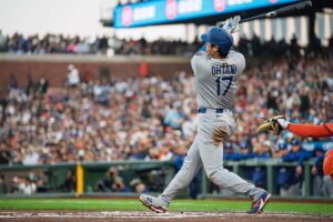 【MLB】大谷翔平、宿敵エース右腕初攻略の“171キロ”32号2ラン　実況大興奮の逆転アーチ「マッコビー湾に叩き込んだ」