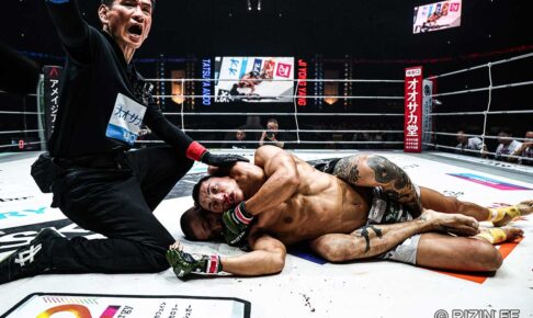【超RIZIN.4】「爆発力が半端じゃない」安藤達也、“壮絶”な2試合連続チョーク一本勝ち　ヤン・ジヨンはタップ後に失神……衝撃のラスト「救助まで完璧」