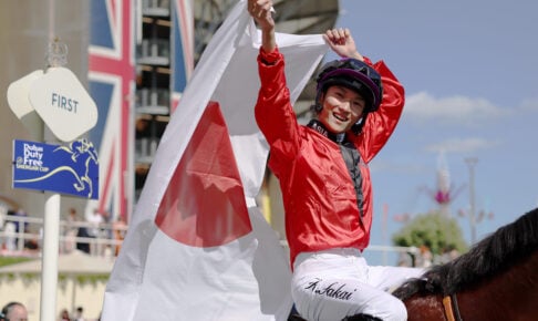 シャーガーカップ2025に参戦したJRA・坂井瑠星騎手（C）Getty Images