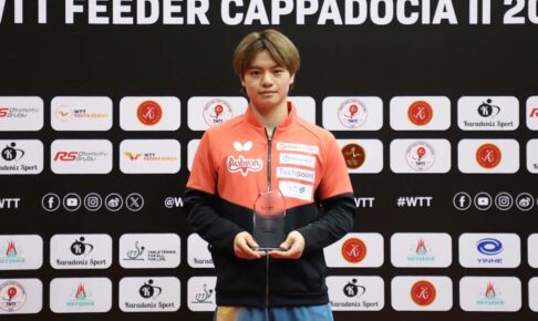 国際大会で“初優勝”を飾った宇田幸矢が33位にランクアップ　張本智和は4位、戸上隼輔は20位、松島輝空は24位｜卓球男子世界ランキング（2025年第39週）