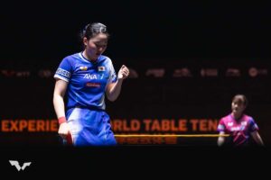 張本美和、大藤沙月に劣勢も第2Gで見せた大逆転劇　注目同士討ち制した17歳がベスト8進出で上位争いに参戦【チャイナスマッシュ2025】