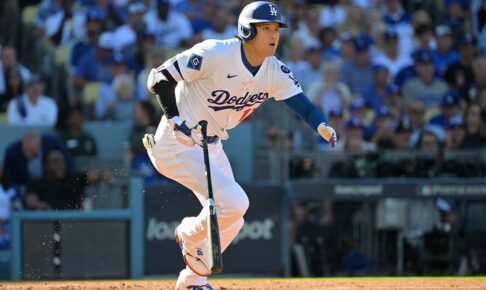 【MLB】大谷翔平、初回“技アリ”三塁打で電光石火の「先制点演出」　ベッツの適時打で生還