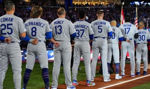 【MLB】「勝者が全てを手に入れる」WS第7戦、映画のようなPR画像がカッコ良すぎる……大谷翔平とゲレーロJr.が主役の1枚