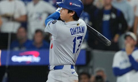 【MLB】大谷翔平、執念の178キロ右前打で「50」試合連続出塁達成　球団史上3位タイに浮上　ドジャースは敗戦