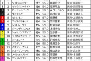 アルゼンチン共和国杯2025の枠順