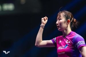 早田ひな、初戦快勝のエースが世界40位相手に「無敗記録の維持を目指す