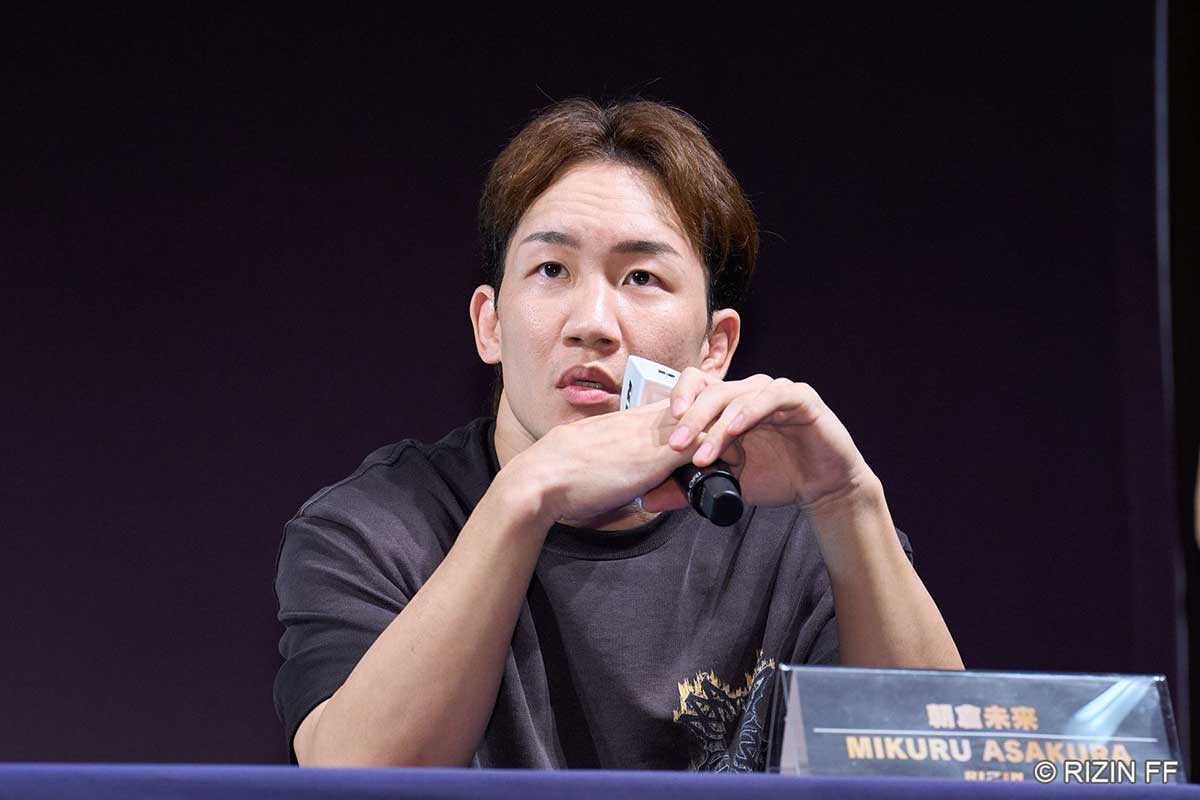 【RIZIN】朝倉未来が“大番狂わせ”に野心「本当に食ってやろうと」 シェイドゥラエフ戦の戦略明かす「体力のことは考えていない。最初から全力で」 【RIZIN】朝倉未来が“大番狂わせ”に野心「本当に食ってやろうと」 シェイドゥラエフ戦の戦略明かす「体力のことは考えていない。最初から全力で」