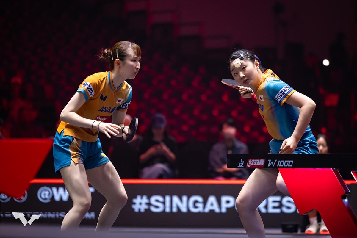 張本美和、早田ひな組が地元勢をストレート撃破で4強入り 初出場の