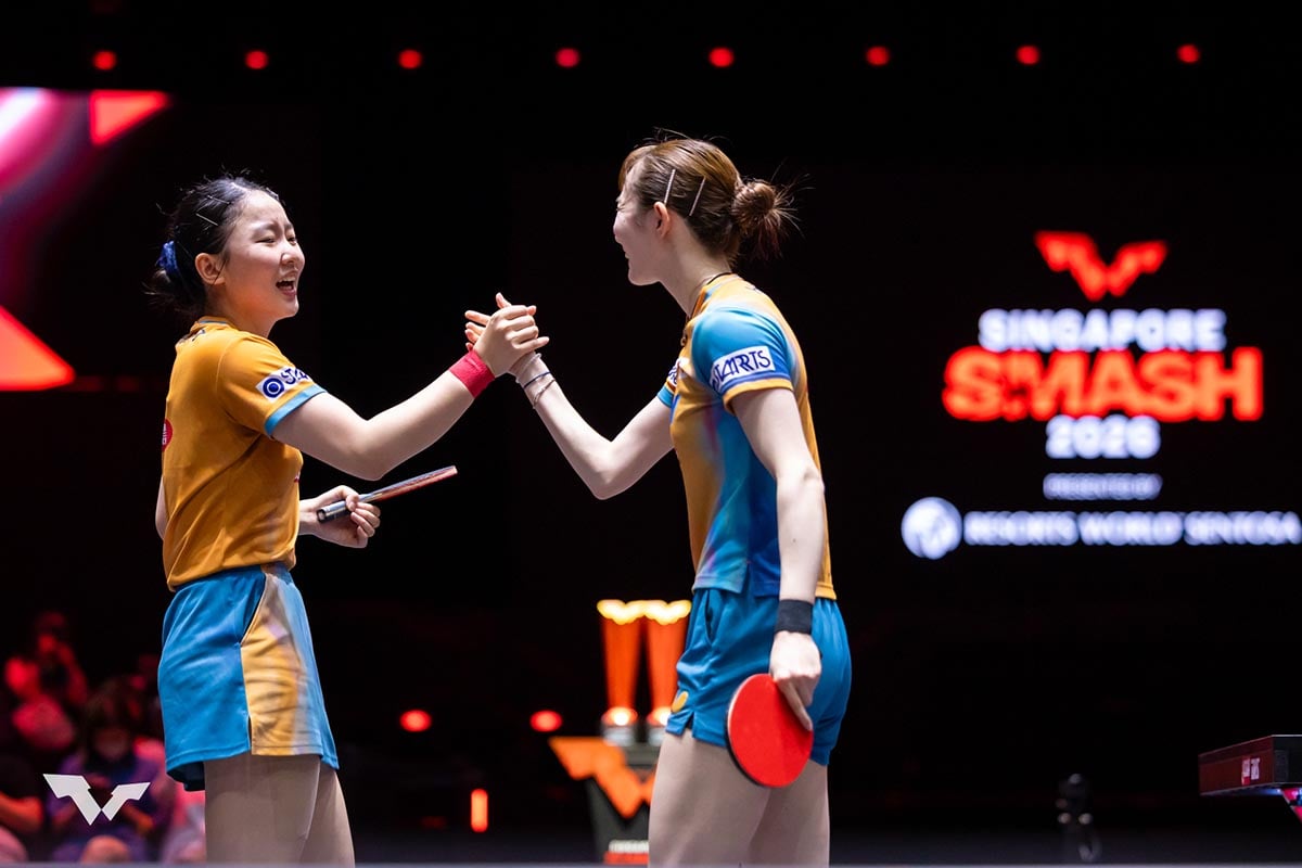 歴史的偉業を達成」張本美和＆早田ひなの初出場初Vに公式が称賛 好連携