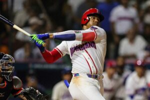 【WBC2026】ソトが大谷翔平を断固拒否？　会見で出された「お～いお茶」を撤去、ゲレーロJr.とタティスJr.が笑い堪え切れず