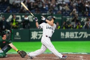 オーストラリア戦で逆転本塁打を放った吉田正尚