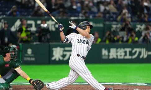 オーストラリア戦で逆転本塁打を放った吉田正尚