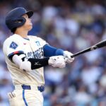 【MLB】大谷翔平、“168キロ先頭打者弾”に本拠地熱狂　公式記者も大興奮、連続試合出塁はドジャース史上5位の「45」に更新