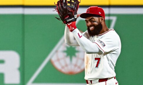 【MLB】アデルがフライを“頭で受けて”打球がスタンドイン……まさかの本塁打アシストに米記者驚愕「彼は守備に一生懸命取り組んできたが……」