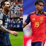 「神のみぞ知る」メッシ、スペインとの決勝戦に向けてメッセージ　バルサの後輩、ヤマルとの新旧GOAT対決に注目【北中米W杯】