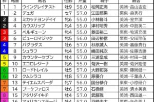 アイビスSD2026の枠順