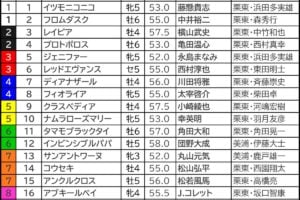 CBC賞2026の枠順