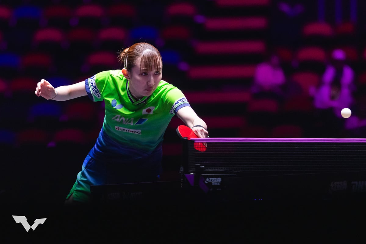 早田ひな、初対戦のウクライナ35歳にストレート勝ちで初戦突破 上位進出狙うサウスポー、日本人対決の可能性【WTTチャンピオンズマカオ】 早田ひな、初対戦のウクライナ35歳にストレート勝ちで初戦突破 上位進出狙うサウスポー、日本人対決の可能性【WTTチャンピオンズマカオ】