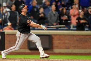 【MLB】アロンゾが古巣メッツ戦でメジャー通算300号達成「もっとも信じられないバットトス」　千賀滉大の決め球フォークを完全攻略