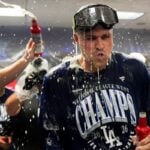 【MLB】スクーバル＆スネル、CY賞左腕2人がシャンパンファイトで掛け合い……山本由伸も加えた“豪華スリーショット”が話題に