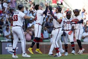 【MLB】ドジャースの対戦相手はどちらに……ブレーブスがライリーの逆転3ランでフィリーズに快勝　地区シリーズへ王手