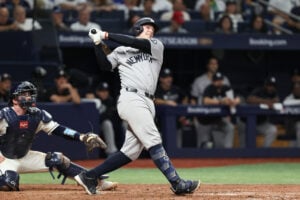 【MLB】ジャッジ不在のヤンキース、散発4安打でレイズに敵地連敗　ライスが1試合2本塁打も……地区シリーズ崖っぷち