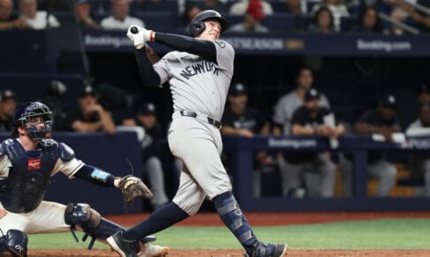 【MLB】ジャッジ不在のヤンキース、散発4安打でレイズに敵地連敗　ライスが1試合2本塁打も……地区シリーズ崖っぷち